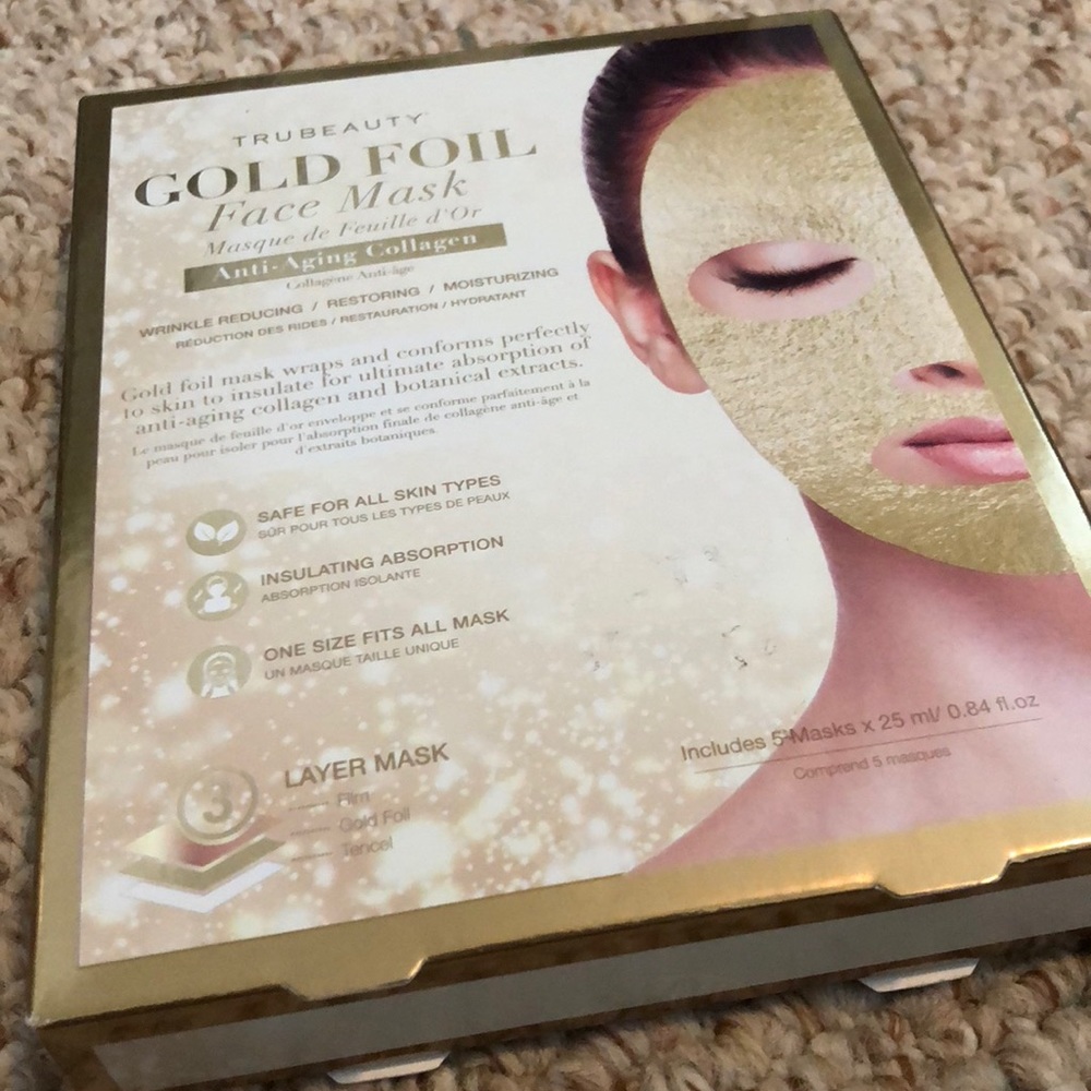 Trubeauty Gold Foil Face Mask